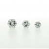 Pendientes de oro blanco (18K) con zirconita