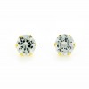Pendientes de oro amarillo (18K) con zirconita