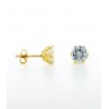 Pendientes de oro amarillo (18K) con zirconita