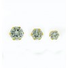 Pendientes de oro amarillo (18K) con zirconita