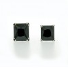 Pendientes de oro blanco (18K) con zirconita