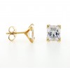 Pendientes de oro amarillo (18K) con zirconita
