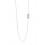 Colgante con cadena de oro blanco (18K)