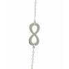 Colgante de oro blanco (18K) con cadena