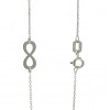 Colgante de oro blanco (18K) con cadena