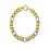 Pulsera de oro blanco y oro amarillo (18K)