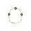 Pulsera de oro blanco y oro amarillo (18K)