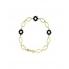 Pulsera de oro blanco y oro amarillo (18K)
