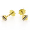 Pendientes de oro amarillo (18K) con diamante