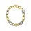 Pulsera de oro blanco y oro amarillo (18K)
