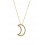 Colgante con cadena de oro amarillo (18K) con circonita