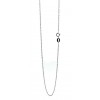 Cadena de oro blanco (18K) modelo forsat