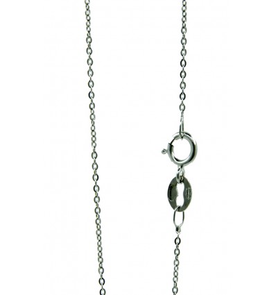 Cadena de oro blanco (18K) modelo forsat