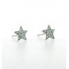Pendientes de oro blanco (18K) con zirconitas