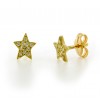 Pendientes de oro blanco (18K) con zirconitas