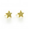 Pendientes de oro blanco (18K) con zirconitas