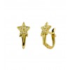 Pendientes de oro blanco (18K) con zirconita