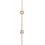 Pulsera de oro rosa (18K) con piedra