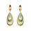 Pendientes de oro blanco y oro amarillo (18K)