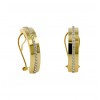 Pendientes de oro amarillo (18K) con zirconitas