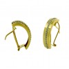 Pendientes de oro amarillo (18K) con zirconitas