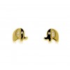 Pendientes de oro amarillo (18k) con zirconita