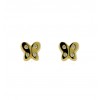 Pendientes de oro amarillo (18K) con zirconita