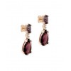 Pendientes de plata con piedra de color