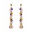 Pendientes de oro amarillo (18K) con piedras