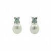 Pendientes de plata con perla cultivada
