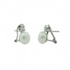 Pendientes de plata con perla cultivada