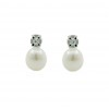 Pendientes de plata con perla cultivada