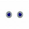Pendientes de oro blanco (18K) con piedras