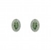 Pendientes de oro blanco (18K) con piedras