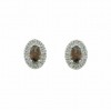 Pendientes de oro blanco (18K) con piedras