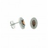 Pendientes de oro blanco (18K) con piedras