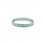 Media alianza de oro blanco (18K) con diamante