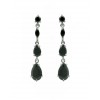 Pendientes de plata con topacio azul