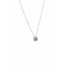 Colgante de oro blanco (18K) con diamantes