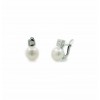 Pendientes de plata con perla natural