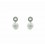 Pendientes de plata con perla natural