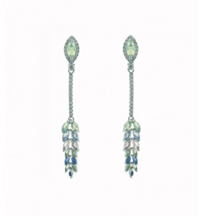 Pendientes de plata con piedras