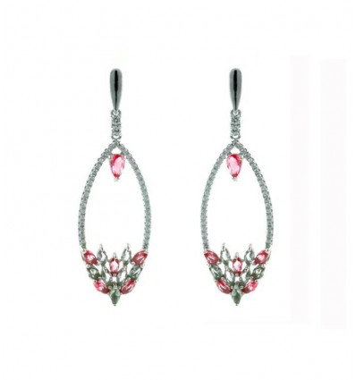 Pendientes de plata con piedras