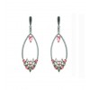 Pendientes de plata con piedras