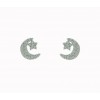 Pendientes de plata con piedras
