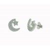 Pendientes de plata con piedras