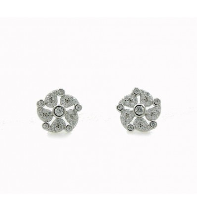 Pendientes de plata con piedras