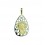 Medalla de la Virgen Niña de oro blanco y oro amarillo (18K)