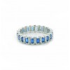 Sortija de plata con piedras