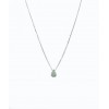 Colgante de oro blanco (18K) con diamante